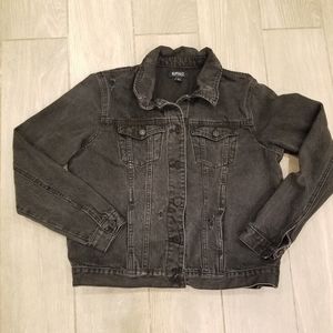 Buffalo David Bitton Black distressed Denim jacket